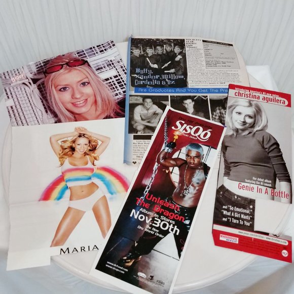 90s MAGAZINE CUTOUTS Payday Lego Ads Christina Aguilera Britney Spears Mariah ++ - Picture 2 of 7